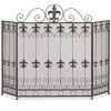 Accent Plus Fleur de Lis Fireplace Screen