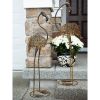 Accent Plus Cast Iron Flamingo Yard Art Pair