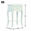 Accent Plus Romantic Country White Night Stand or Accent Table