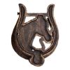 Accent Plus Cast Iron Door Knocker - Horse and Horseshoe