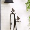 Accent Plus Cast Iron Dragonfly Wall Hooks - Set of 2