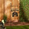 Accent Plus Home Sweet Home Iron Garden Stake with Barn