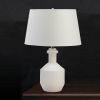 Nikki Chu Lamp with Geometric Detailing - White