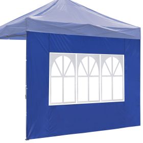 10x10ft EZ Canopy Gazebo With Windows/Blue