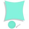 12'x12' Square Sun Shade Sail/ Pearl Aqua