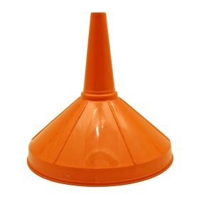 8" Orange General Purpose Wide Mouth Plastic Funnel - IIT