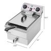 11.8L Electric Countertop Deep Fryer 1700W