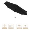 9 Ft AL Tilt Umbrella Black