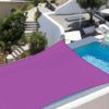 8'x10' Rectangle Sun Shade Sail/ Red Purple