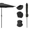 9 Ft AL Tilt Umbrella Black