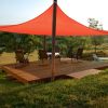 16'x16' Square Sun Shade Sail/ Watermalon Red