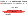 13FT Umbrella Cover Replacement Living Coral