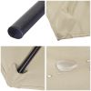 14' DOUBLE SIDED UMBRELLA/beige