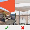 16'x16' Square Sun Shade Sail/ Watermalon Red