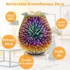 3D Fireworks Glass Wax Warmer Electric Wax Burner