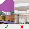 8'x10' Rectangle Sun Shade Sail/ Red Purple