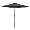 9 Ft AL Tilt Umbrella Black