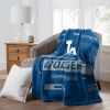 DODGERS OFFICIAL MLB "Digitize" Raschel Throw Blanket;  60" x 80"