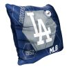 Dodgers OFFICIAL MLB "Connector" Double Sided Velvet Pillow;  16" x 16"