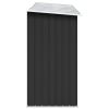 vidaXL Garden Log Storage Shed Galvanized Steel 129.9"x33.1"x59.8" Anthracite