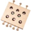 Cat Toy; Interactive Whack-a-mole Solid Wood Toys for Cats