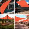 16'x16' Square Sun Shade Sail/ Watermalon Red