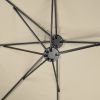 14' DOUBLE SIDED UMBRELLA/beige