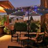 Solar patio umbrella light Warm RGBY