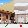 13'x10' Rectangle Sun Shade Sail/beige