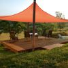 16'x16' Square Sun Shade Sail/Bright Orange