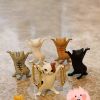 5pcs Cat Ornaments; Funny Cat Pen Holder; Toy; Gift; Home Decorations