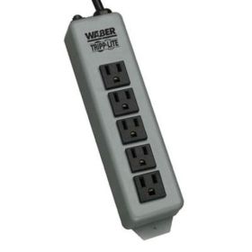 Tripp Lite Waber Power Strip Metal 5-15R 5 Outlet 5-15P 15' Cord