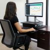 StarTech.com Height Adjustable Standing Desk Converter - Sit Stand Desk with One-finger Adjustment - Ergonomic Desk