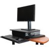 StarTech.com Height Adjustable Standing Desk Converter - Sit Stand Desk with One-finger Adjustment - Ergonomic Desk