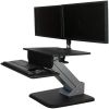 StarTech.com Height Adjustable Standing Desk Converter - Sit Stand Desk with One-finger Adjustment - Ergonomic Desk