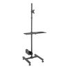 Tripp Lite Mobile Workstation TV Floor Stand Cart Height-Adjustable 17-32in