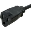 StarTech.com 3ft (1m) Power Extension Cord, NEMA5-15R to NEMA5-15P Black Extension Cord, 13A 125V, 16AWG, Computer Power Extension Cable