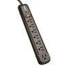 Tripp Lite Surge Protector Power Strip TL P74 RB 120V Right Angle 7 Outlet Black