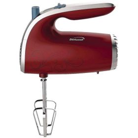 Brentwood HM-48R Lightweight 5-Speed 150-Watt Electric Hand Mixer (Red)