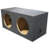 QPower Dual 10" Sealed Heavy Duty Square Empty Woofer Box