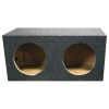 QPower Dual 10" Sealed Heavy Duty Square Empty Woofer Box