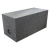 QPower Dual 10" Sealed Heavy Duty Square Empty Woofer Box