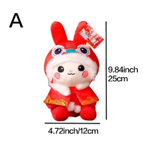 1pc Rabbit Doll (9.84"Ã—4.72"); Lion Plush Toys; New Year's Mascot; Holiday Gifts; Pillow Decorations (Style: A)