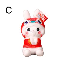 1pc Rabbit Doll (9.84"Ã—4.72"); Lion Plush Toys; New Year's Mascot; Holiday Gifts; Pillow Decorations (Style: C)