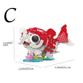 1pc Building Blocks Ornament; Chinese New Year Gifts; Doll Ornaments To Attract Blessings And Wealth 4.61"Ã—3.86"Ã—3.07" (Style: C)