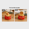 1pc; Pot Of Golden Car Ornament (2.28"Ã—1.97"Ã—1.97"); Home Decoration; Holiday Birthday Gifts