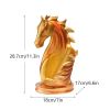 NORTHEUINS Resin Horse Head Wine Rack Figurines Interior Bottle Holder Storage Ornaments Home Living Room Tabletop Decorations