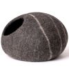 Cat Cave Bed -Handmade Wool Cat Bed Cave with Mouse Toy