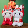 1pc Rabbit Doll (9.84"Ã—4.72"); Lion Plush Toys; New Year's Mascot; Holiday Gifts; Pillow Decorations