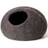 Cat Cave Bed -Handmade Wool Cat Bed Cave with Mouse Toy